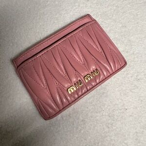 Miu Miu Quilted Card Holder